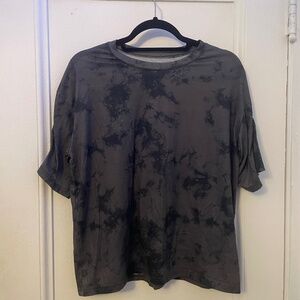 Gray tie dye tee shirt